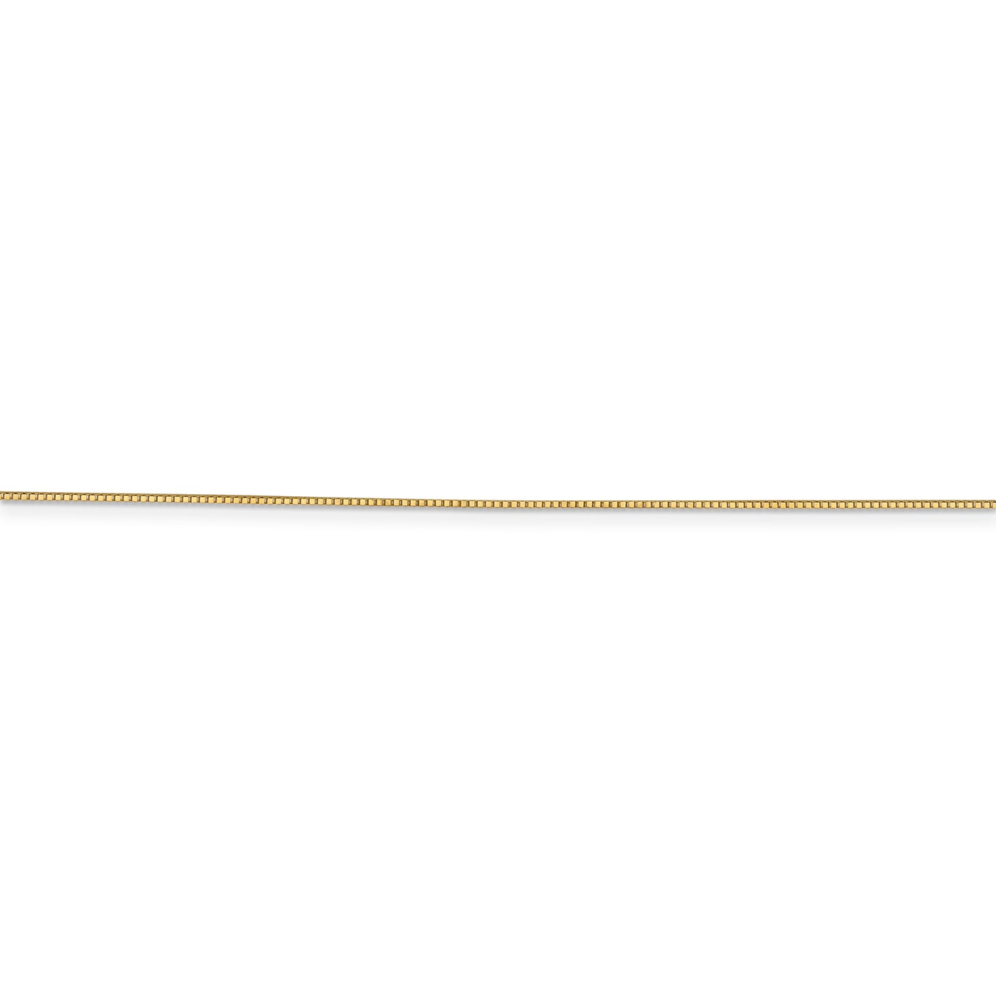 14k .7mm Box with Spring Ring Clasp Chain - Solomon Jewelers