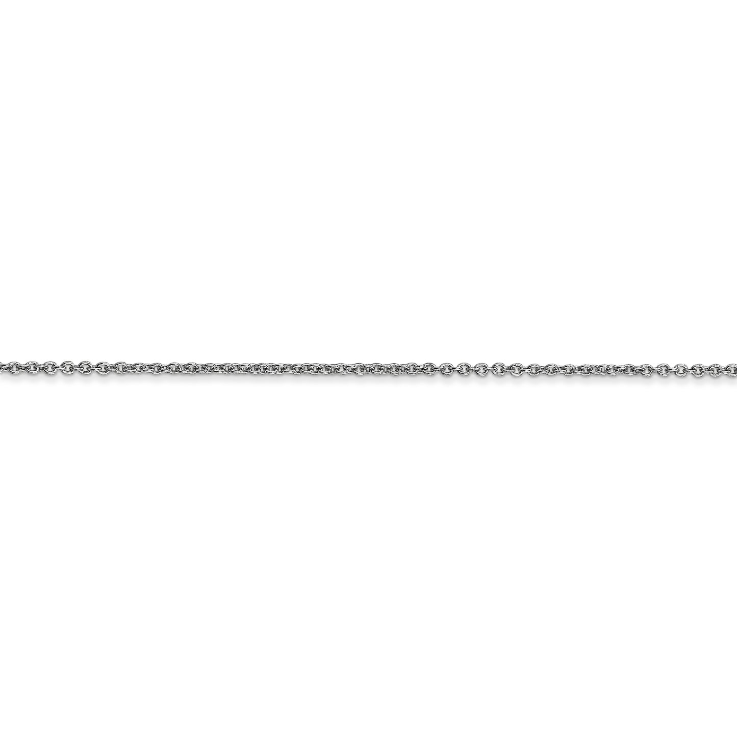 14k WG 1.2mm Cable Chain - Solomon Jewelers