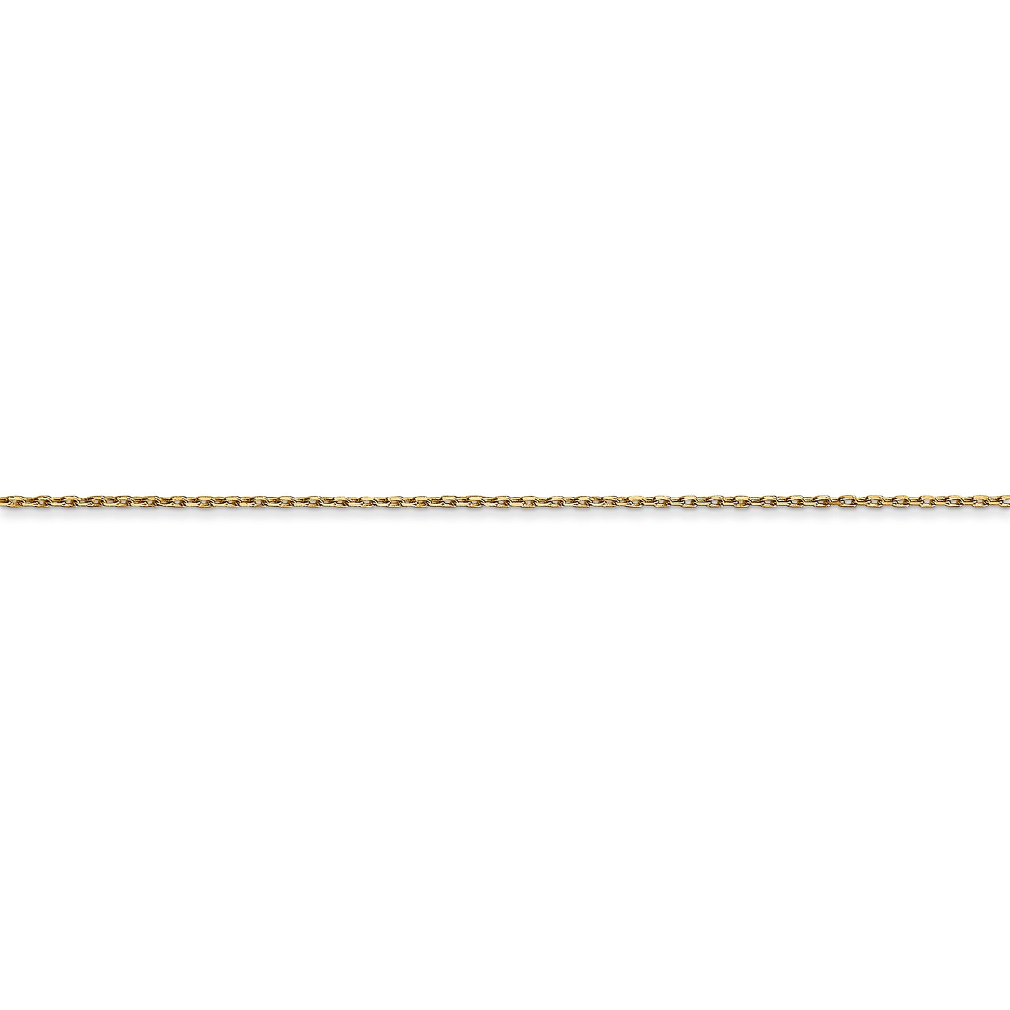 14k .8mm D/C Cable with Lobster Clasp Chain - Solomon Jewelers