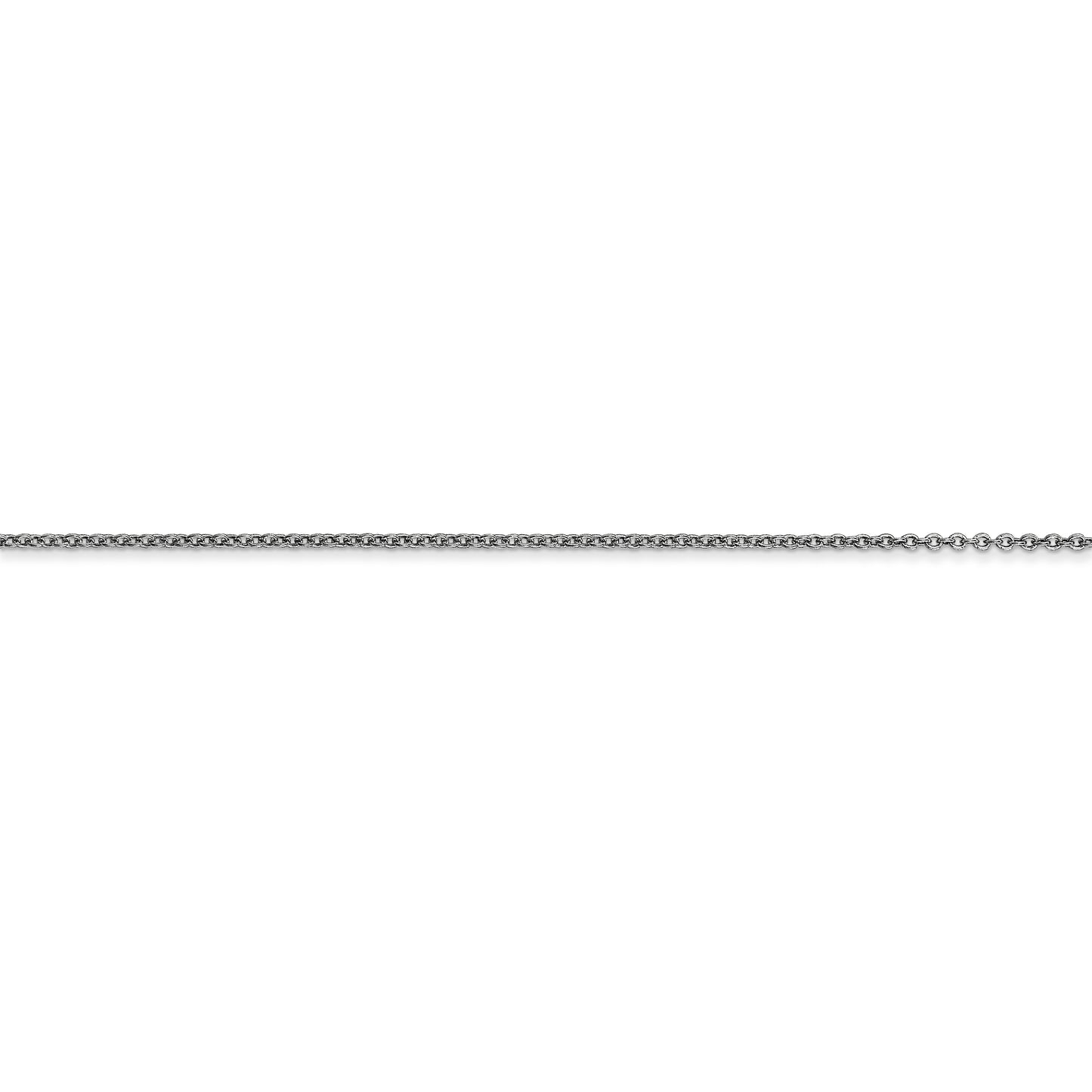 14k WG .9mm Cable with Lobster Clasp Chain - Solomon Jewelers
