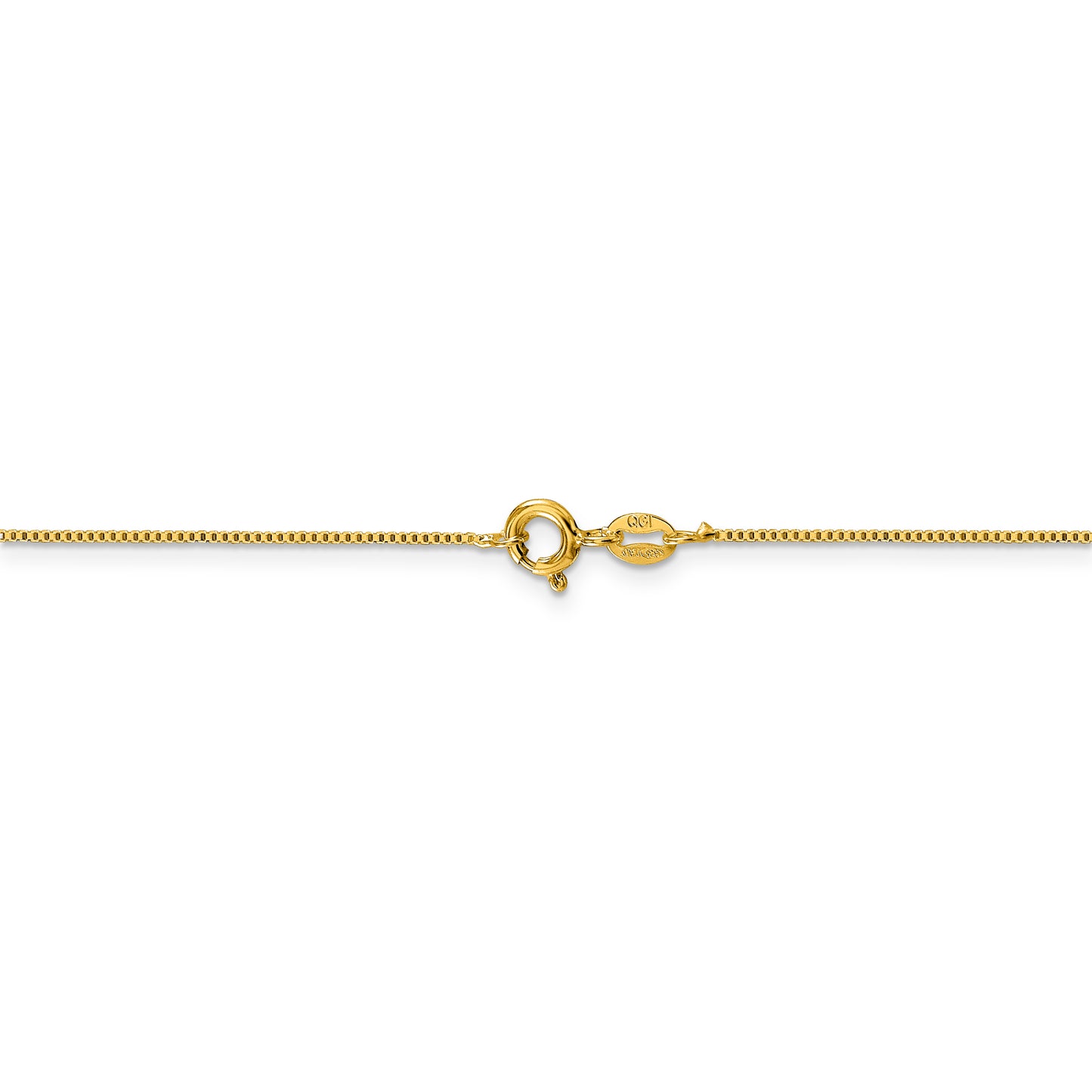 Flash Gold-plated Sterling Silver .8mm Box Chain - Solomon Jewelers