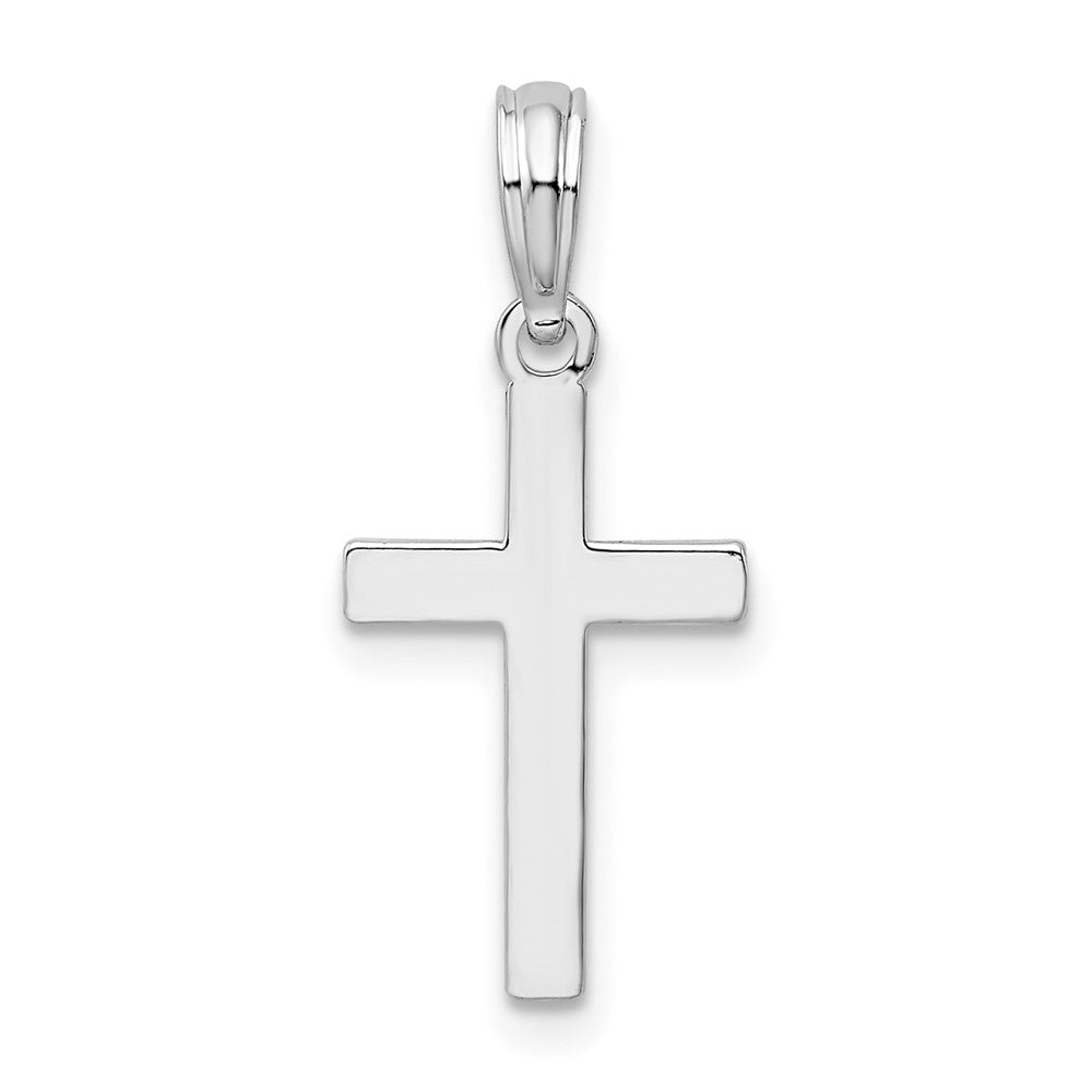 Sterling Silver Polished Cross Pendant - Solomon Jewelers