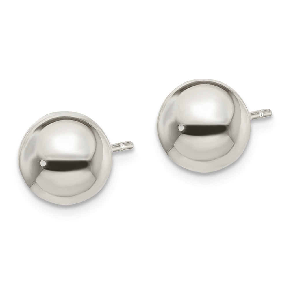 Sterling Silver Polished 8mm Ball Earrings - Solomon Jewelers