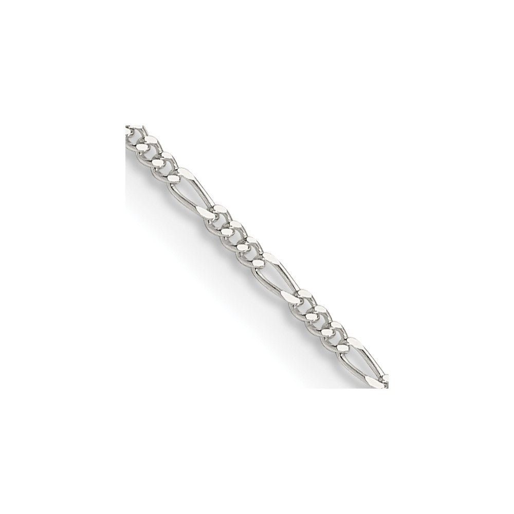 Sterling Silver 1.2mm Figaro Chain - Solomon Jewelers