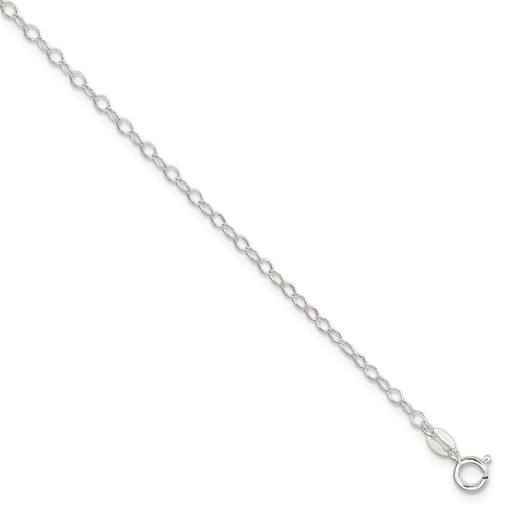 Sterling Silver 2.5 mm Fancy Anklet - Solomon Jewelers