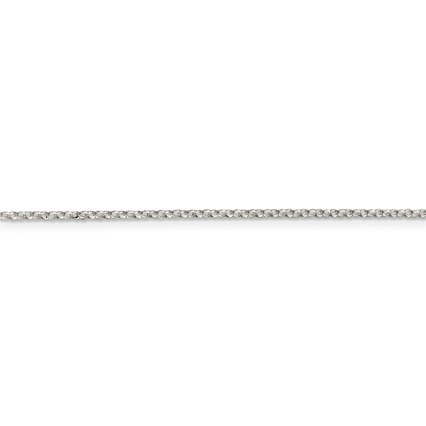 Sterling Silver 1.5mm Diamond-cut Cable Chain - Solomon Jewelers