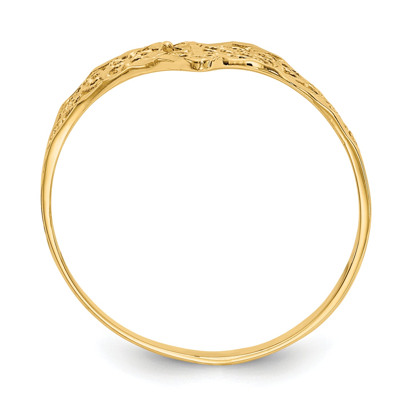 14k Diamond-Cut Filigree Ring - Solomon Jewelers