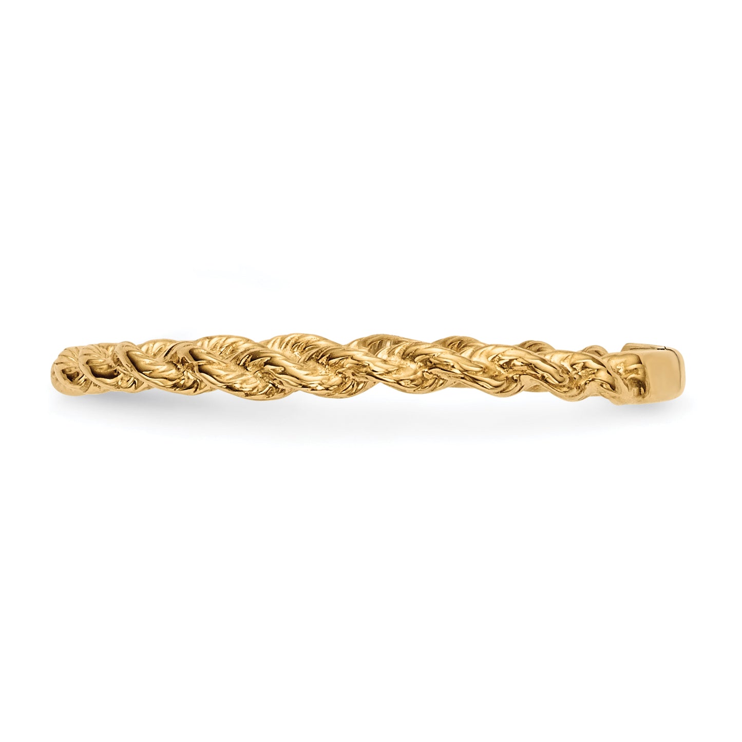 14K Yellow Gold Polished Twisted Rope Ring - Solomon Jewelers