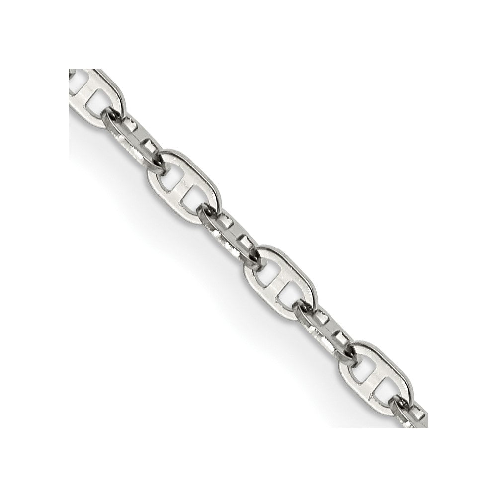 Stainless Steel Polished 2.75mm 20in Anchor Chain - Solomon Jewelers