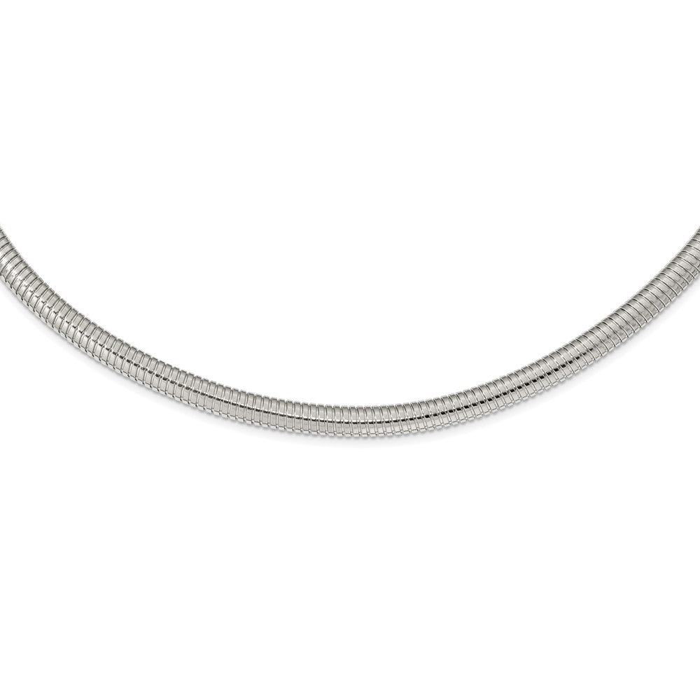 Stainless Steel Polished 8mm 18in Necklace - Solomon Jewelers