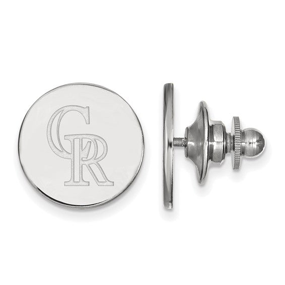 Major League Baseball LogoArt Colorado Rockies Pin in 14 Karat Gold - Solomon Jewelers