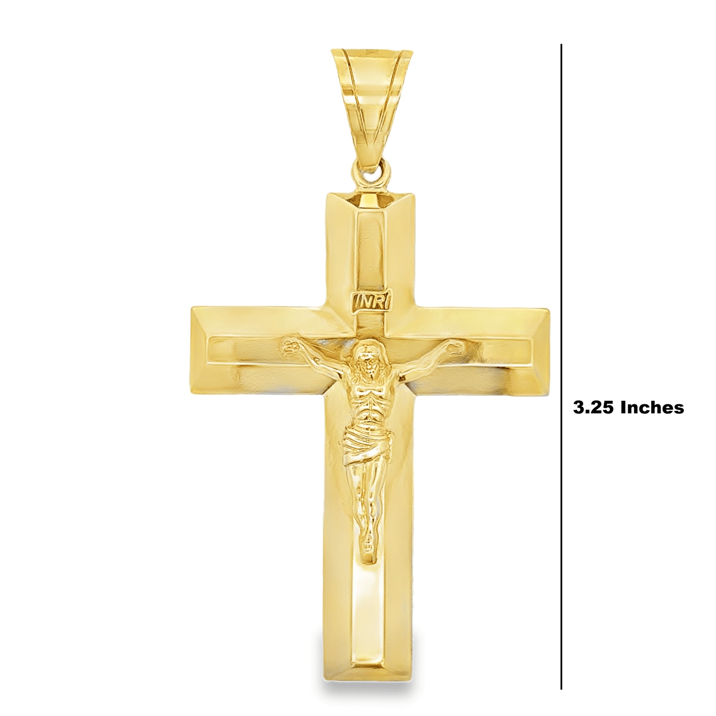10K Yellow Gold Crucifix Cross Pendant - Solomon Jewelers