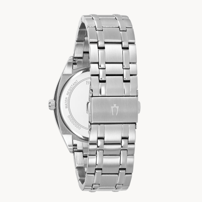 Classic Bulova Watch wih Date and Time available at Solomon Kansas.