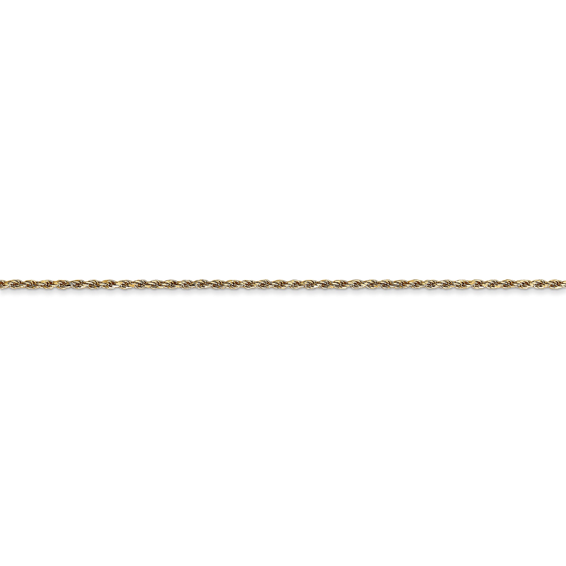 14k 1.15mm D/C Machine-made Rope Chain - Solomon Jewelers