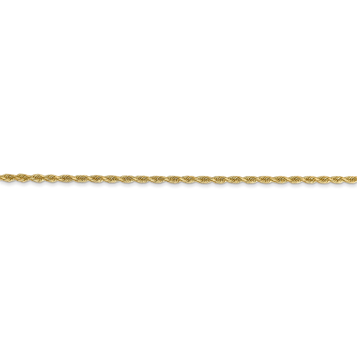 14k 1.50mm D/C Rope with Lobster Clasp Chain - Solomon Jewelers