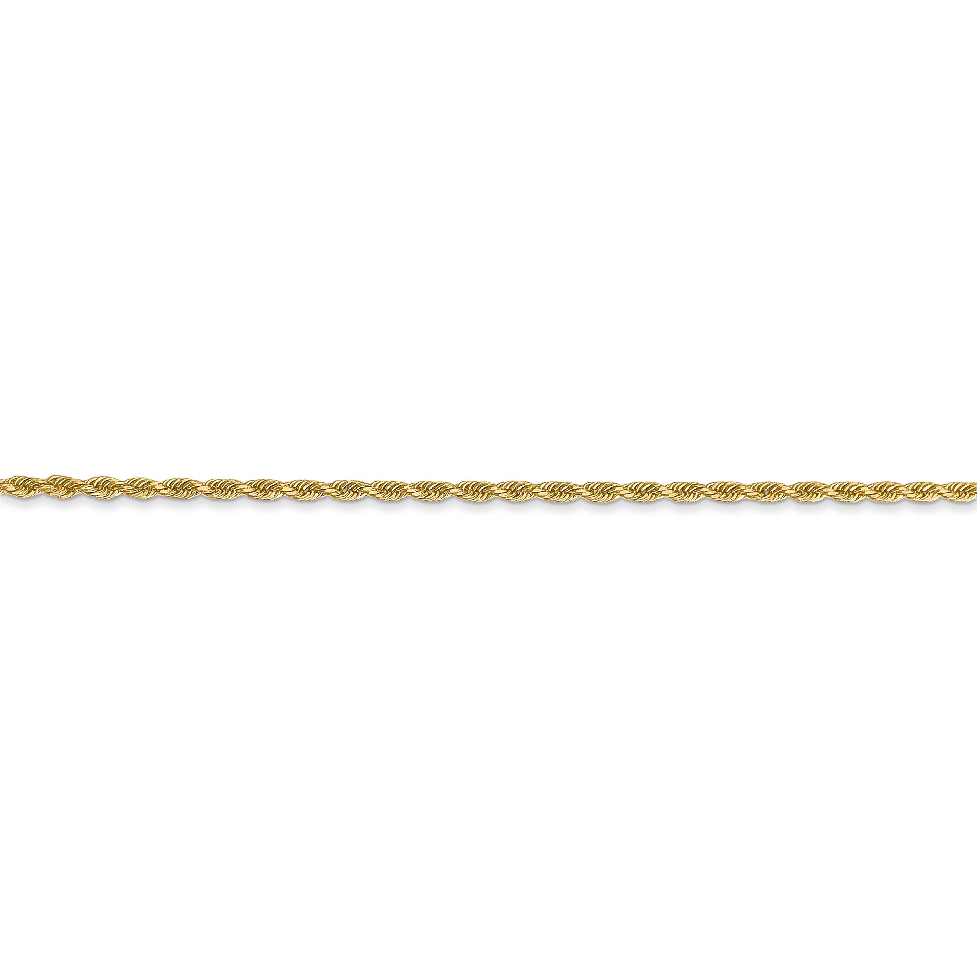 14k 1.50mm D/C Rope with Lobster Clasp Chain - Solomon Jewelers