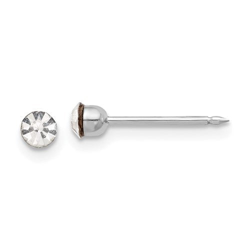 inverness-14k-white-gold-3mm-crystal-post-earrings-SolomonJeweler-Wichita-KS-CustomJewelry