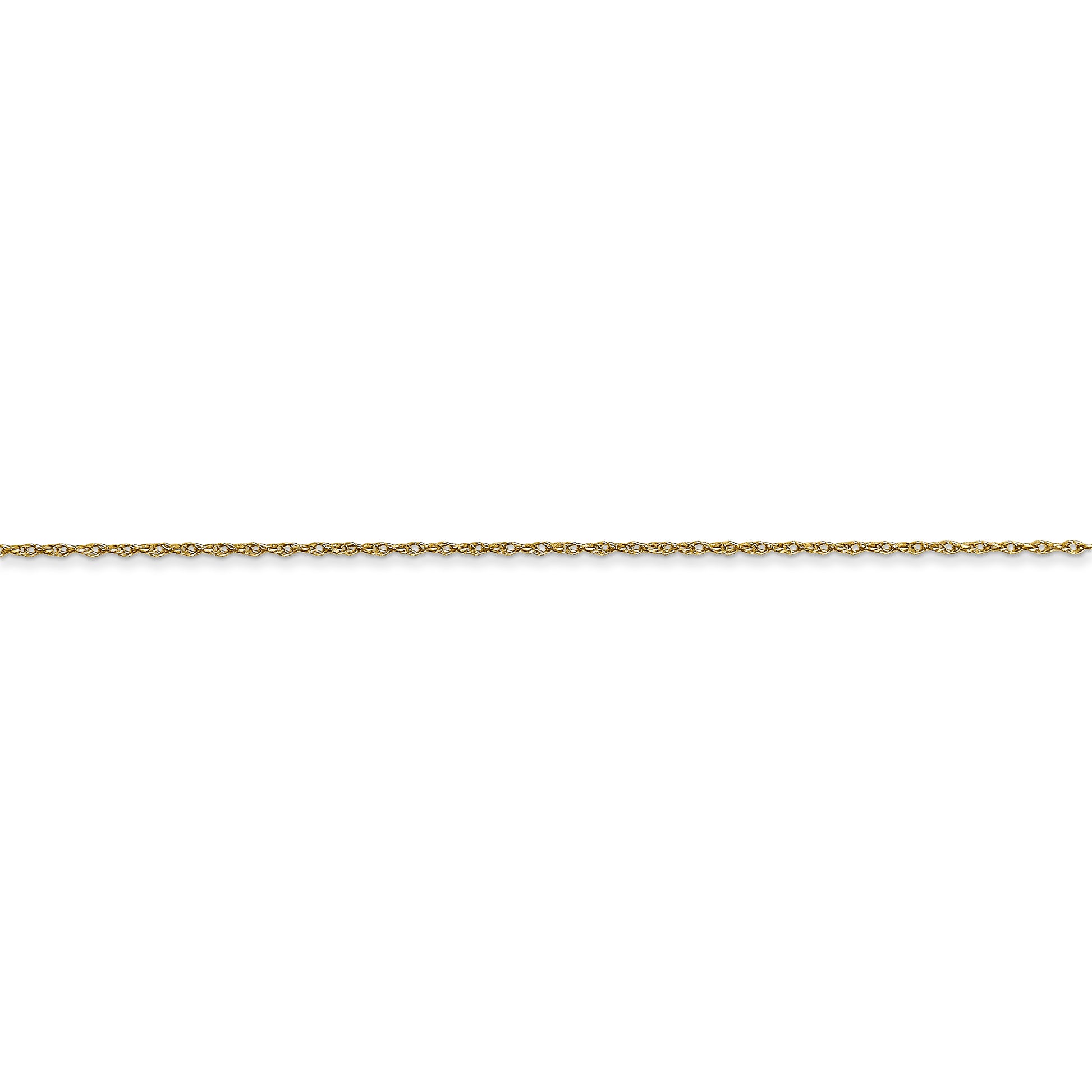10k .5mm Carded Cable Rope Chain - Solomon Jewelers