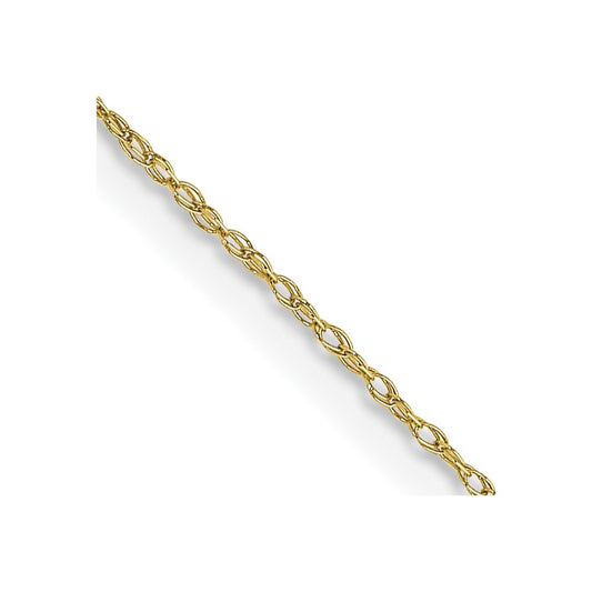 10k .5mm Carded Cable Rope Chain - Solomon Jewelers