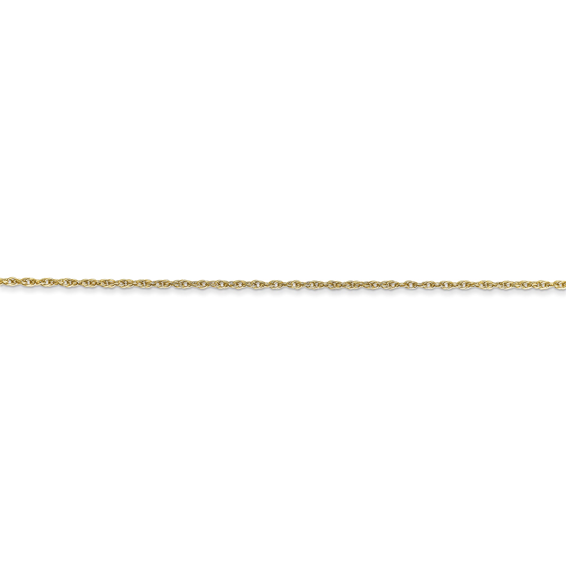 10k .8mm Lite-Baby Rope Chain - Solomon Jewelers