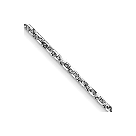 10k WG .95mm D/C Cable Chain - Solomon Jewelers