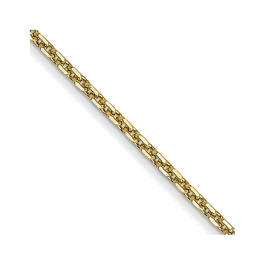 10k .95mm D/C Cable Chain - Solomon Jewelers