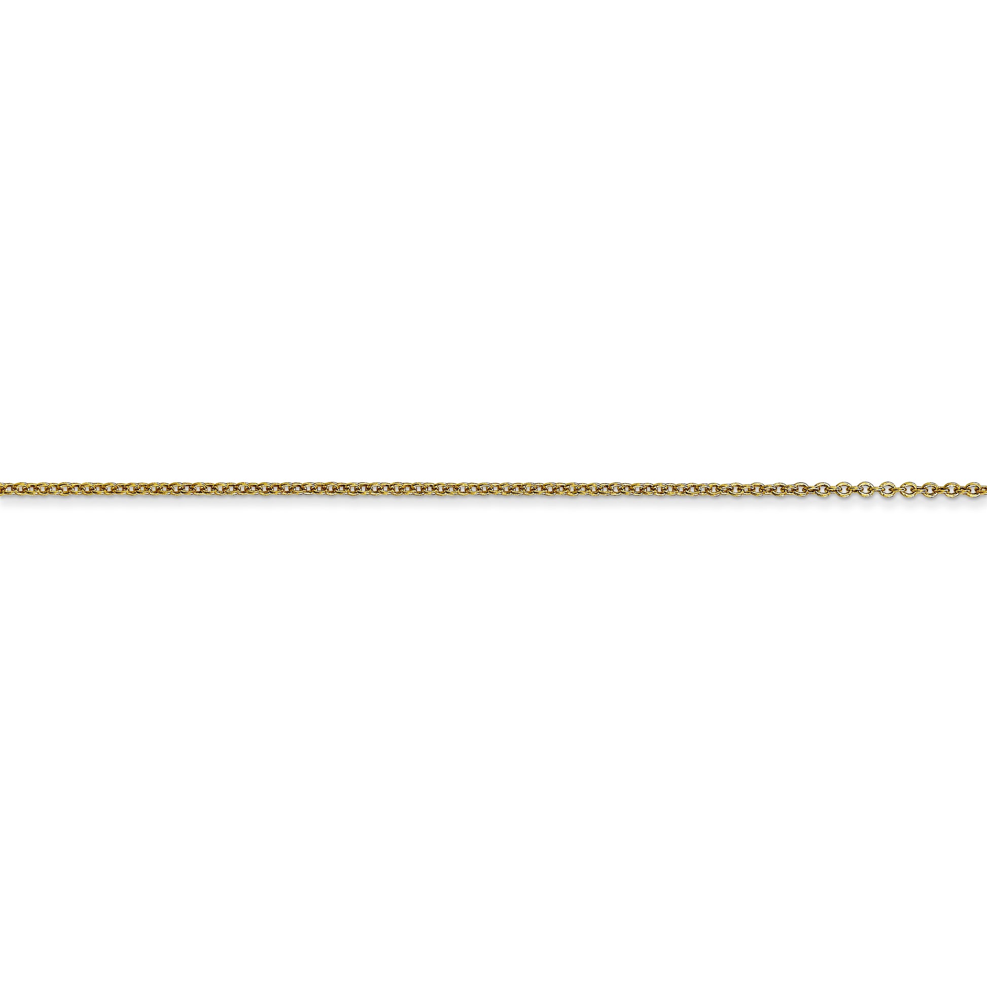 10k .9mm Cable Chain - Solomon Jewelers