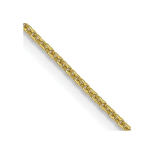 10k .9mm Cable Chain - Solomon Jewelers