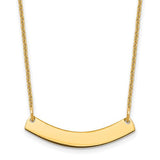 10k-yellow-gold-small-curved-blank-bar-necklace-SolomonJeweler-Wichita-KS-CustomJewelry
