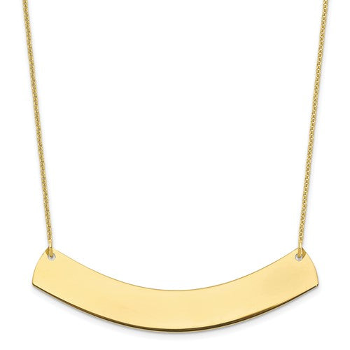 10k-yellow-gold-large-curved-blank-bar-necklace-SolomonJeweler-Wichita-KS-CustomJewelry