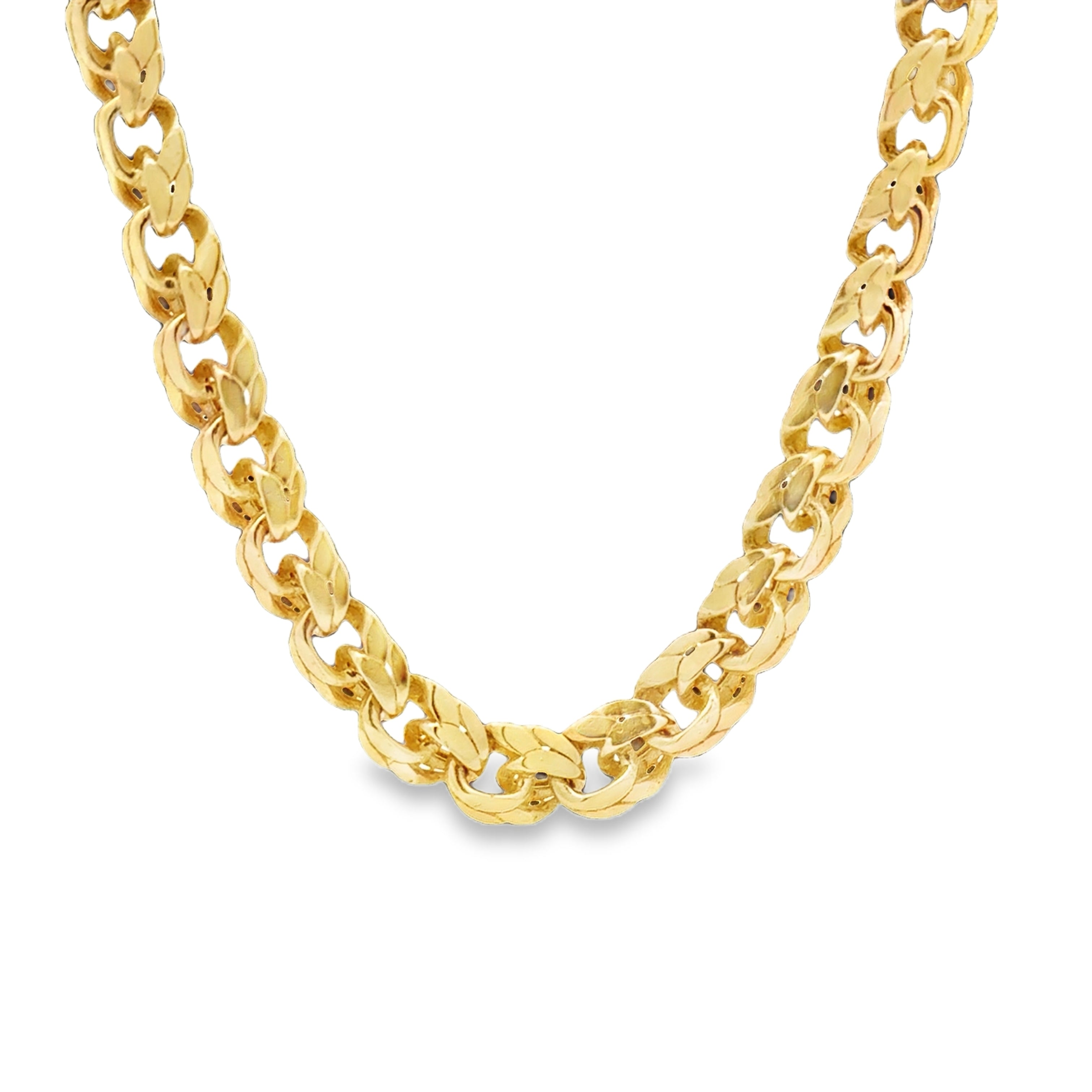 10karat Hollow Chino Link Chain Available at Solomon Jeweler Kansas.