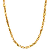 10k hollow wheat chain necklace available at Solomon Jeweler Kansas.