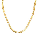 Solid Yellow Gold Franco Chain in 10 Karat Yellow Gold.
