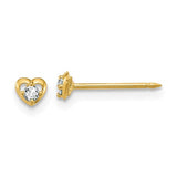 inverness-14k-polished-heart-with-03ct-diamond-earrings-SolomonJeweler-Wichita-KS-CustomJewelry