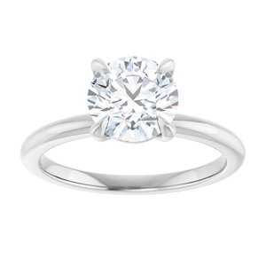 Claw-Prong Engagement Ring — 1 1/2 CTW Lab Diamond