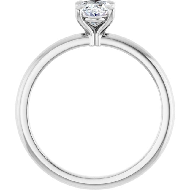 Claw-Prong Engagement Ring — 3/4 CTW Lab Diamond