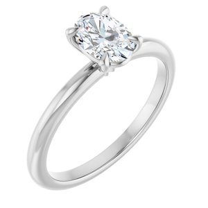 Claw-Prong Engagement Ring — 3/4 CTW Lab Diamond