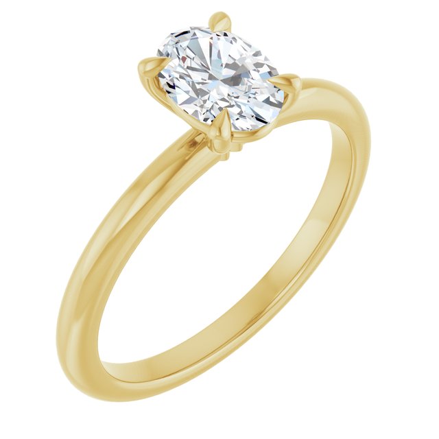 Claw-Prong Engagement Ring — 3/4 CTW Lab Diamond