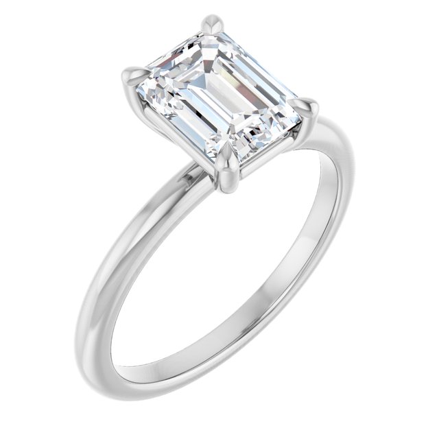 Claw-Prong Engagement Ring — 1 3/4 CTW Lab Diamond