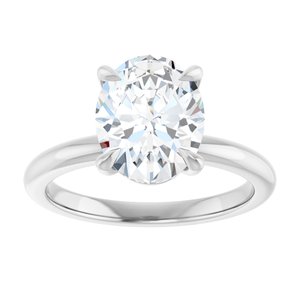 Claw-Prong Engagement Ring — 2 1/2 CTW Lab Diamond