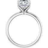 Claw-Prong Engagement Ring — 2 1/2 CTW Lab Diamond