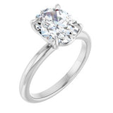 Claw-Prong Engagement Ring — 2 1/2 CTW Lab Diamond