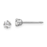 inverness-14k-white-gold-3mm-square-cz-post-earrings-SolomonJeweler-Wichita-KS-CustomJewelry