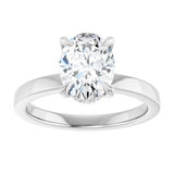 Claw-Prong Hidden Halo-Style Engagement Ring — 1 1/2 CTW Lab Diamond