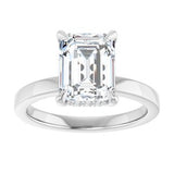 Claw-Prong Hidden Halo-Style Engagement Ring — 2 5/8 CTW Lab Diamond