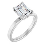 Claw-Prong Hidden Halo-Style Engagement Ring — 1 3/4 CTW Lab Diamond