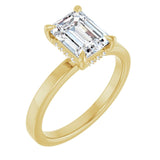 Claw-Prong Hidden Halo-Style Engagement Ring — 1 3/4 CTW Lab Diamond