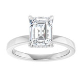 Claw-Prong Hidden Halo-Style Engagement Ring — 1 3/4 CTW Lab Diamond