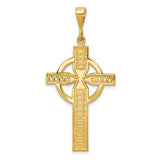 14 Karat Yellow Gold Celtic Cross Charm