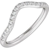 Claw-Prong Three-Stone Engagement Ring or Band — 1/5 CTW Lab Diamond